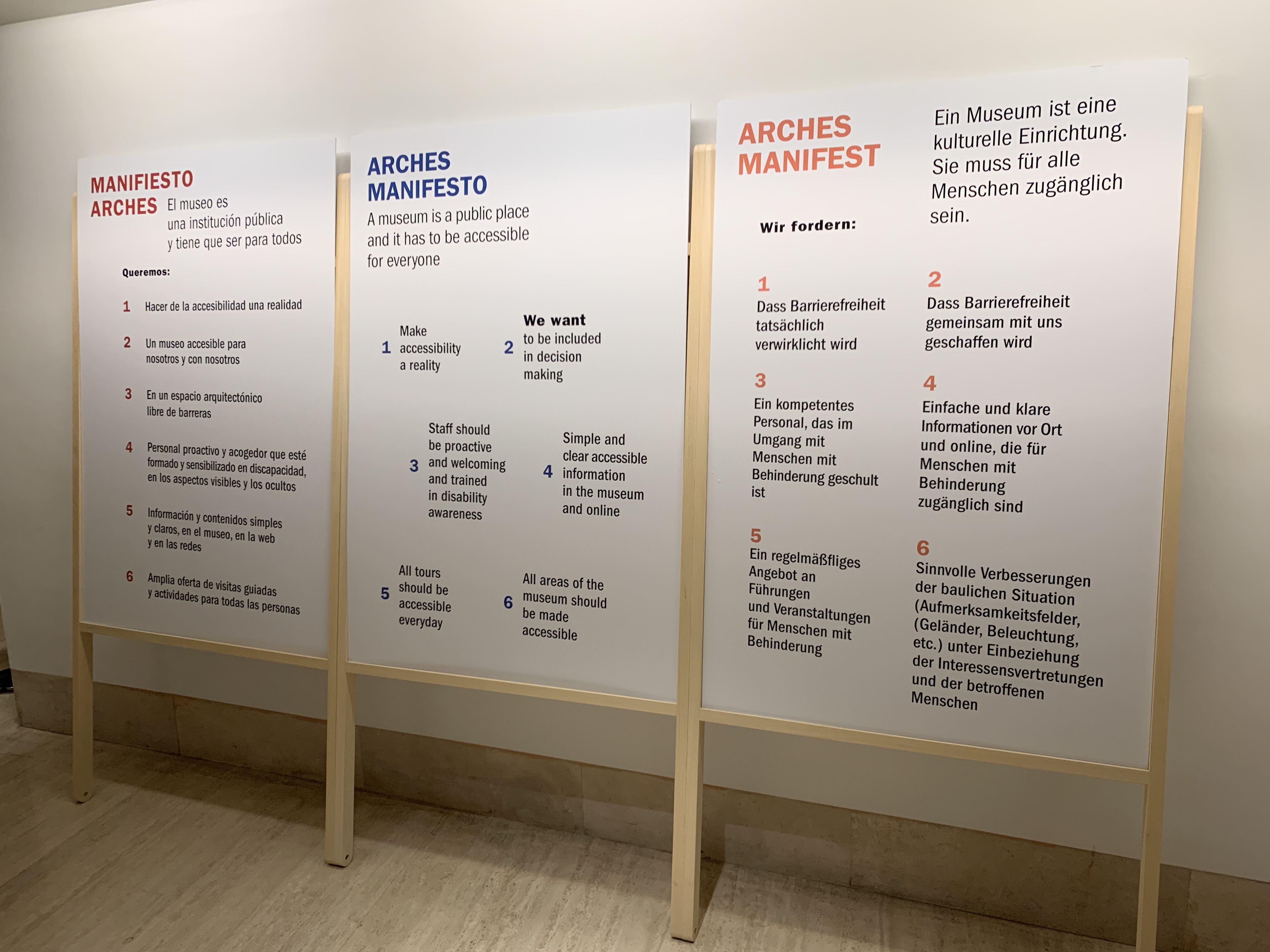 The ARCHES Manifestos in three languages