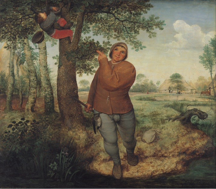 The Peasant and the Nest Robber”, Pieter Bruegel the Elder, Painting, Oil on panel, 1568